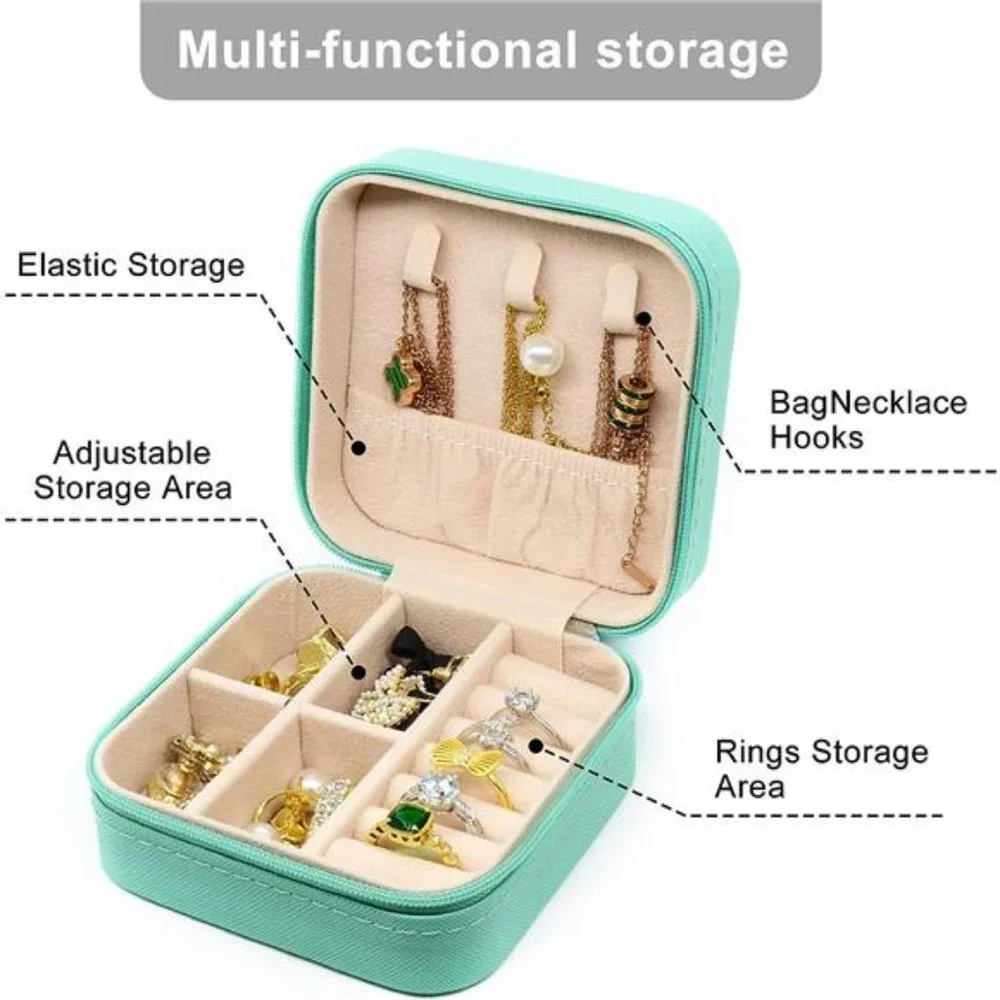 New - Small Jewelry Box, Travel Ring, Earring, Necklace, Bracelet Organizer